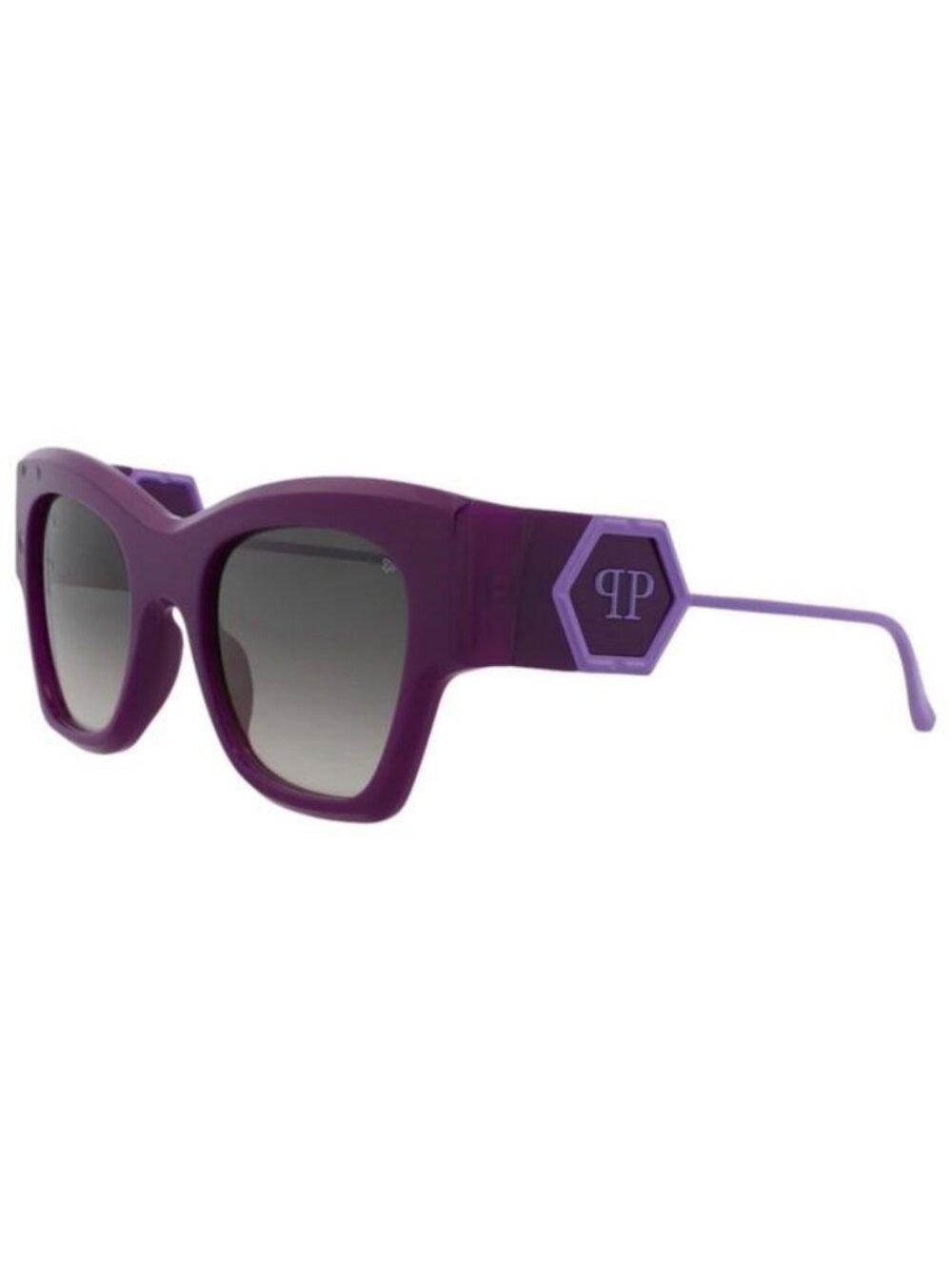 New Philipp Plein Womens Cat Eye Violet Violet Smoke Fashion Designer Sunglasses